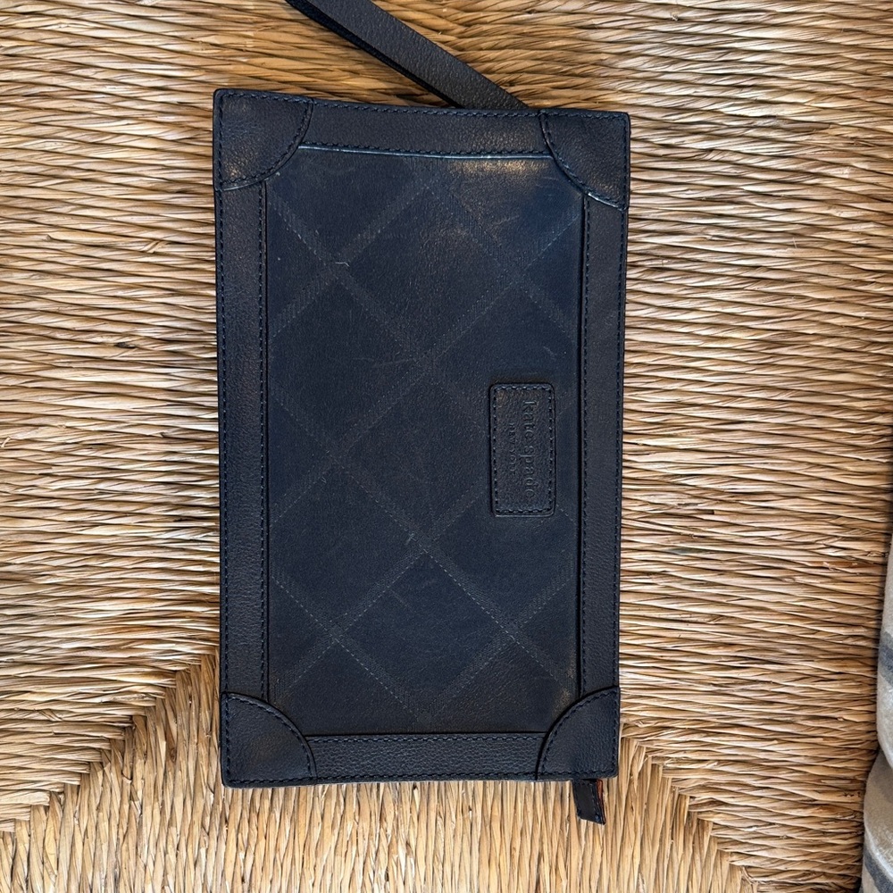 Kate Spade Black Leather Wristlet